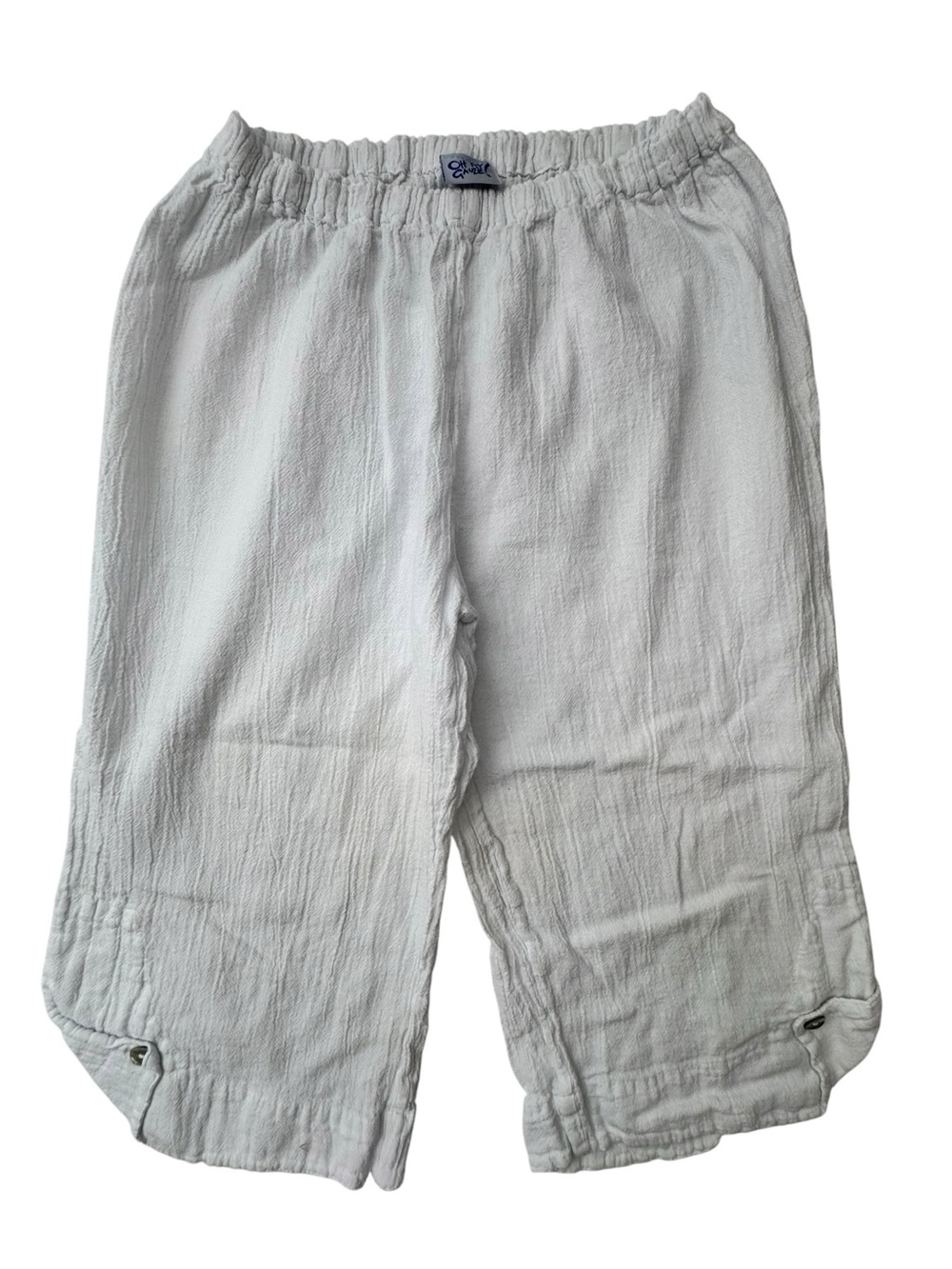 Oh my gauze white Beth capris L/XL - Picture 2 of 7